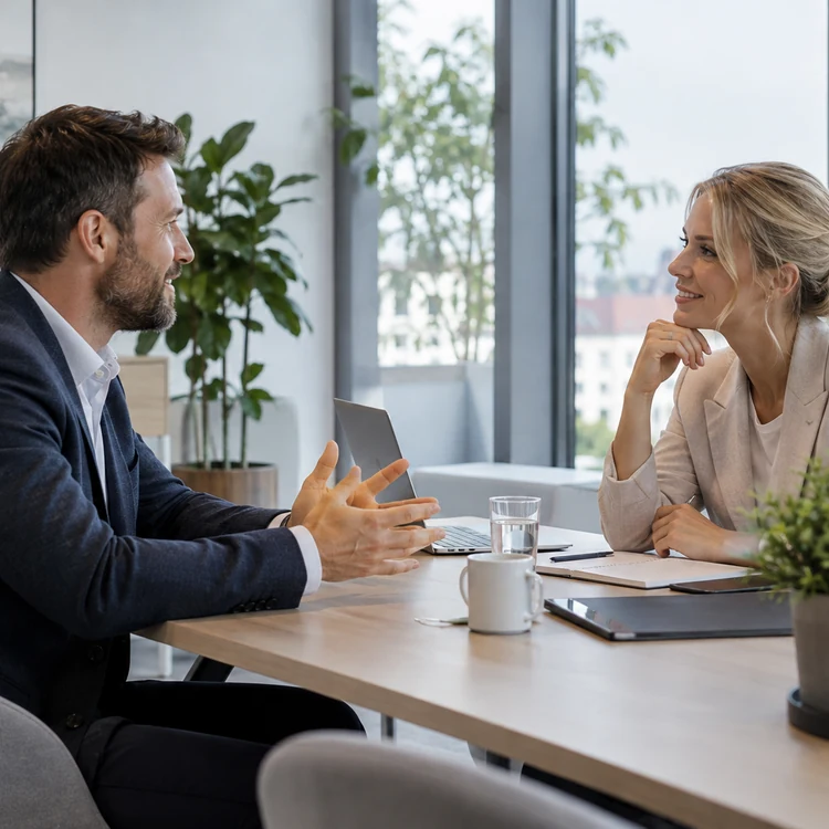 Symbolbild: Besprechung im Unternehmen